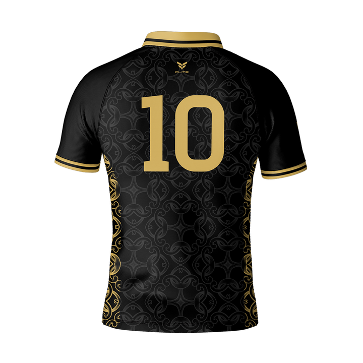 TEKFLOW FUTSAL ELITE JERSEY HIGH COLLAR SS (BLACK)
