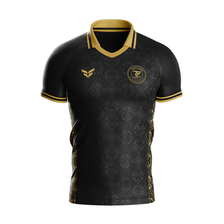 TEKFLOW FUTSAL ELITE JERSEY HIGH COLLAR SS (BLACK)