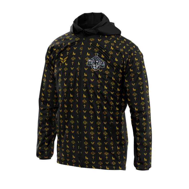 TIKI TAKA WINDBREAKER JACKET (BLACK GOLD)