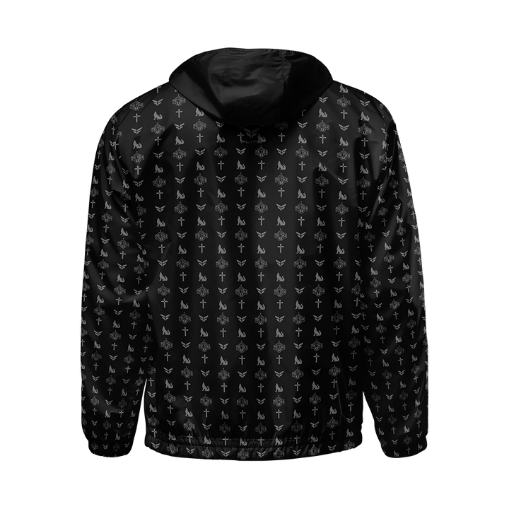 TIKI TAKA WINDBREAKER JACKET (BLACK GREY)