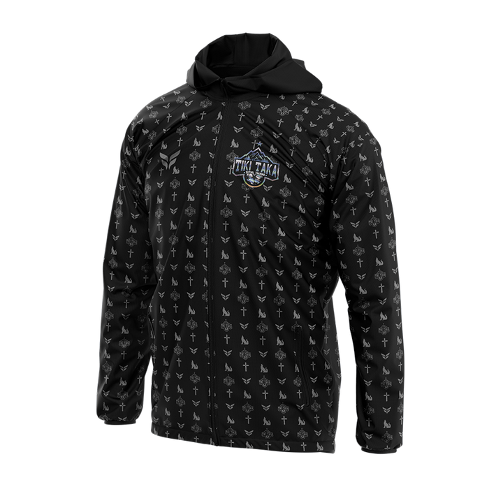 TIKI TAKA WINDBREAKER JACKET (BLACK GREY)