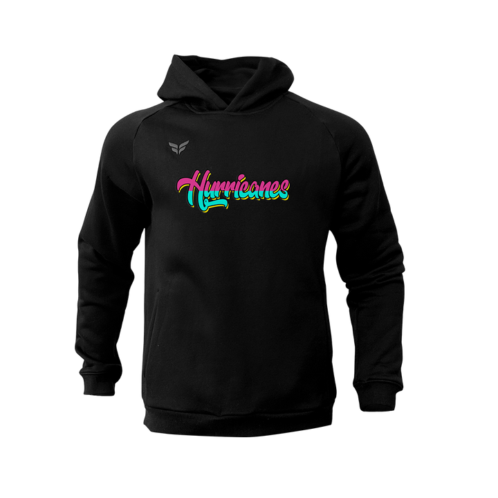 VALLEY CENTER SCRIPT HOODIE (BLACK NEON)