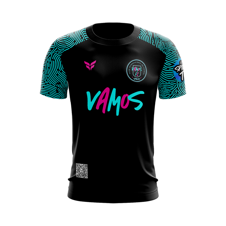 VAMOS TRAINING TOP SS (BLACK/TEAL)