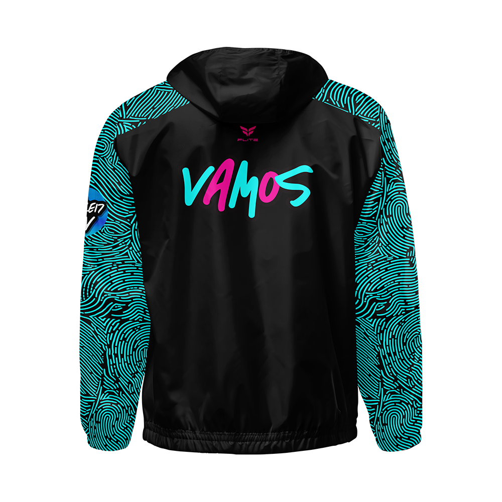 VAMOS WINDBREAKER JACKET (BLACK TEAL)