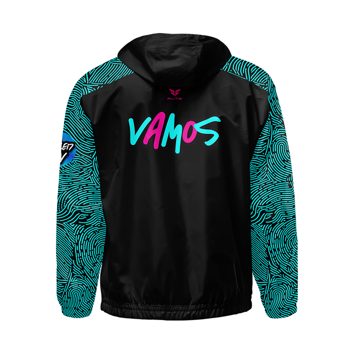 VAMOS WINDBREAKER JACKET (BLACK TEAL)