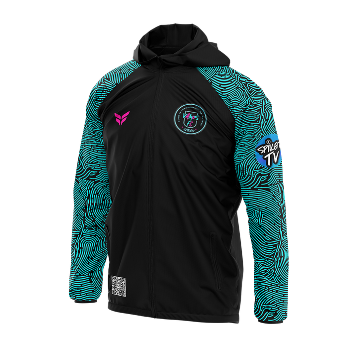 VAMOS WINDBREAKER JACKET (BLACK TEAL)