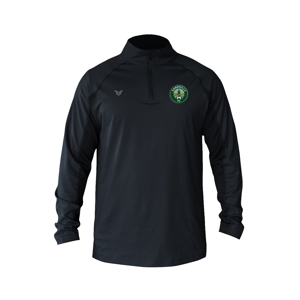 SANDHILLS FC STEALTH QUARTER-ZIP (BLACK)