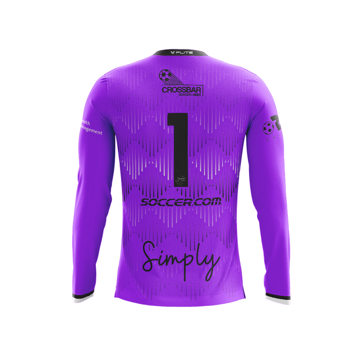 SIMPLY FUTBOL 2026 TST WOMENS GK JERSEY LS (PURPLE)