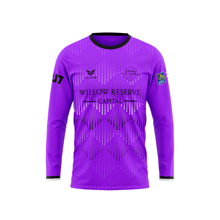 SIMPLY FUTBOL 2026 TST WOMENS GK JERSEY LS (PURPLE)