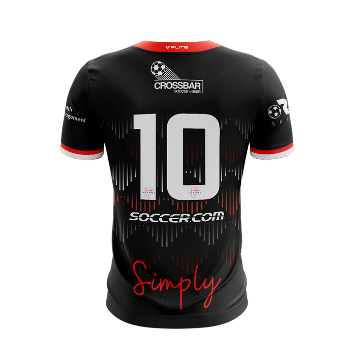 SIMPLY FUTBOL 2026 TST WOMENS AWAY JERSEY SS (BLACK)