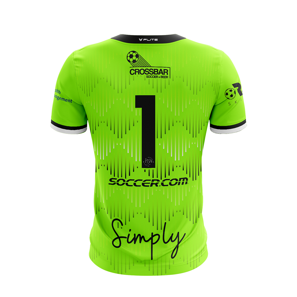 SIMPLY FUTBOL 2026 TST WOMENS GK JERSEY SS (NEON GREEN)