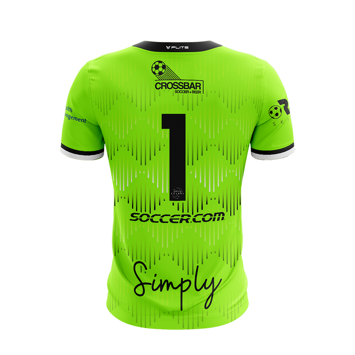 SIMPLY FUTBOL 2026 TST WOMENS GK JERSEY SS (NEON GREEN)