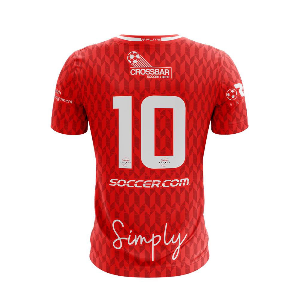 SIMPLY FUTBOL 2026 TST WOMENS HOME JERSEY SS (RED)