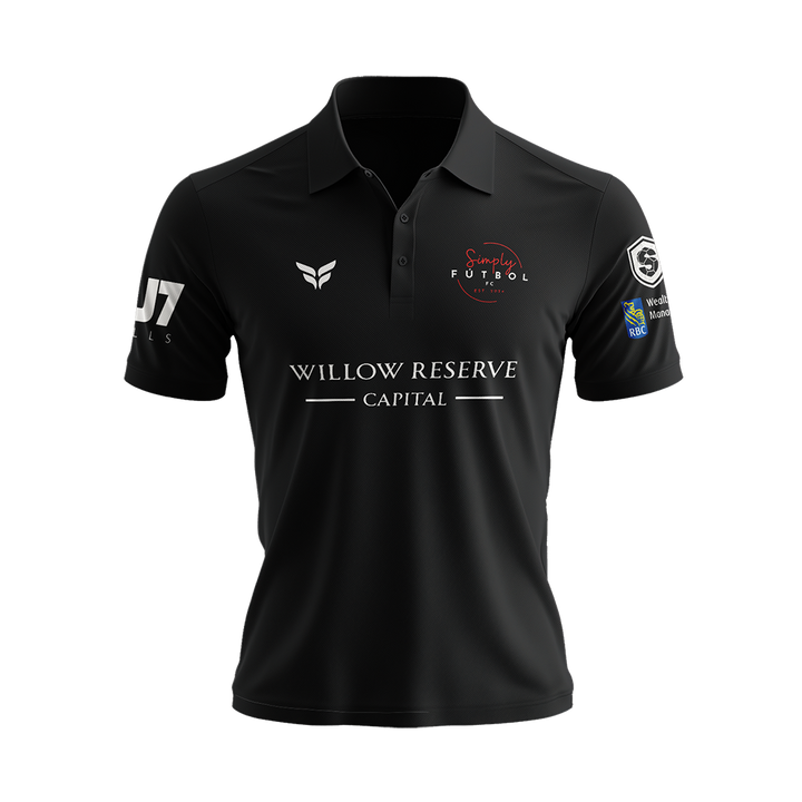 SIMPLY FUTBOL 2026 TST POLO SHIRT (BLACK)