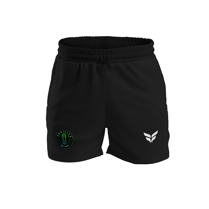 SOGILITY SHORTS W/ZIPPERED POCKETS (BLACK)