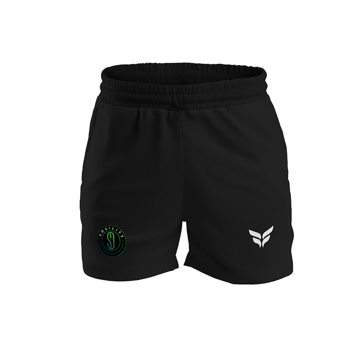 SOGILITY SHORTS W/ZIPPERED POCKETS (BLACK)