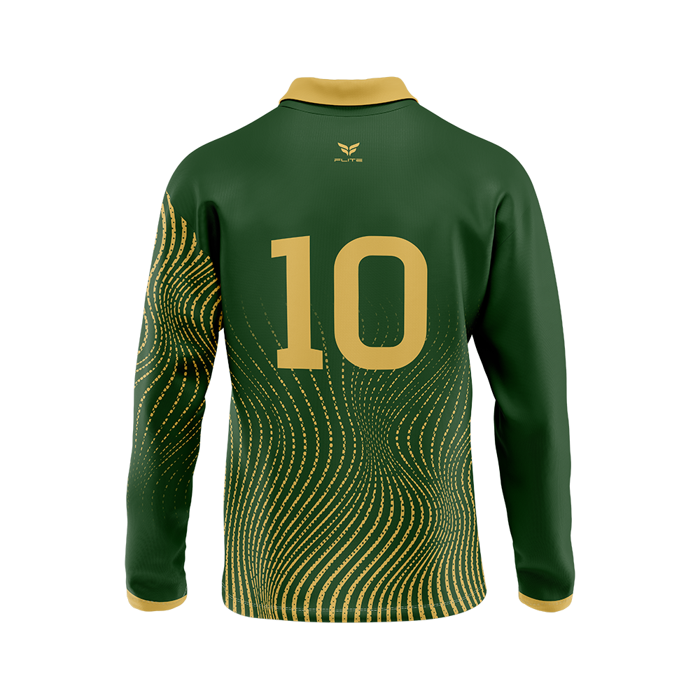 TEKFLOW FUTSAL ELITE GK JERSEY HIGH COLLAR LS (GREEN)