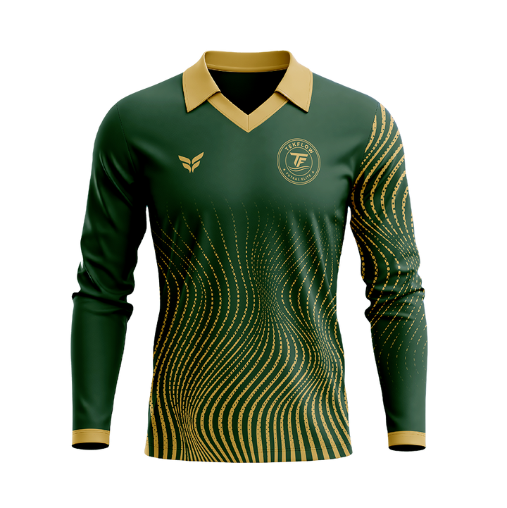 TEKFLOW FUTSAL ELITE GK JERSEY HIGH COLLAR LS (GREEN)