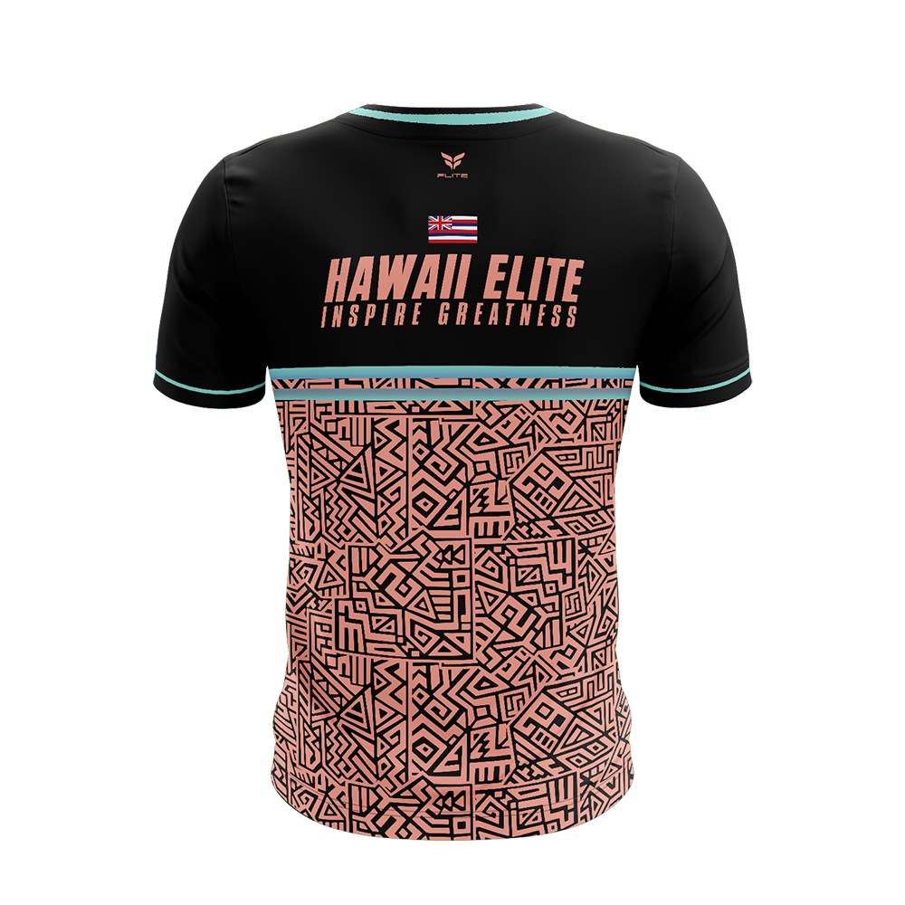 HAWAII ELITE TRAINING JERSEY SS (BLACK PEACH)