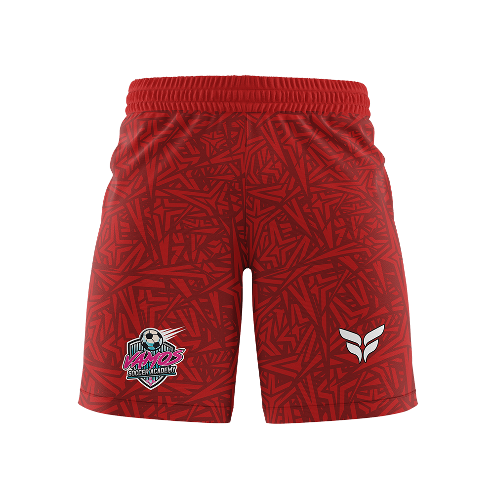 VAMOS SOCCER ACADEMY GK SHORTS (RED)