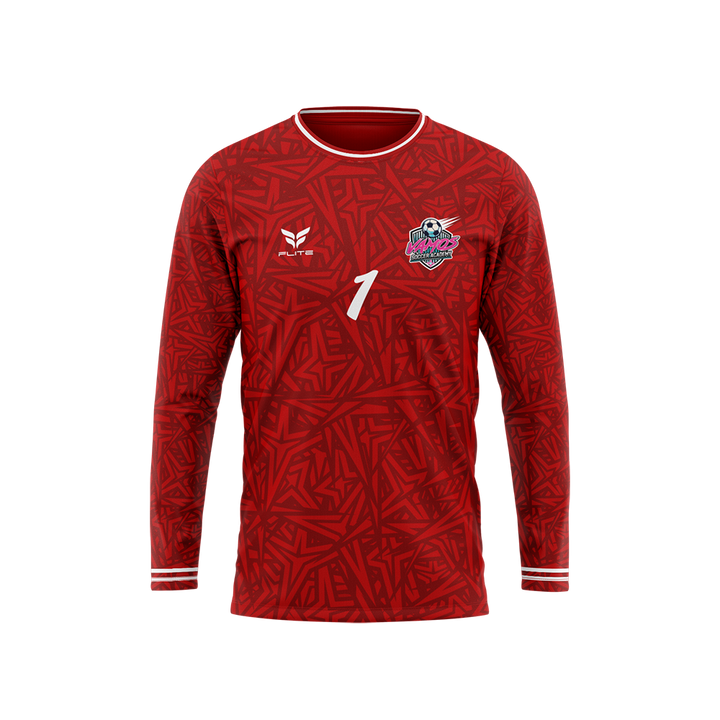 VAMOS SOCCER ACADEMY GK JERSEY LS (RED)