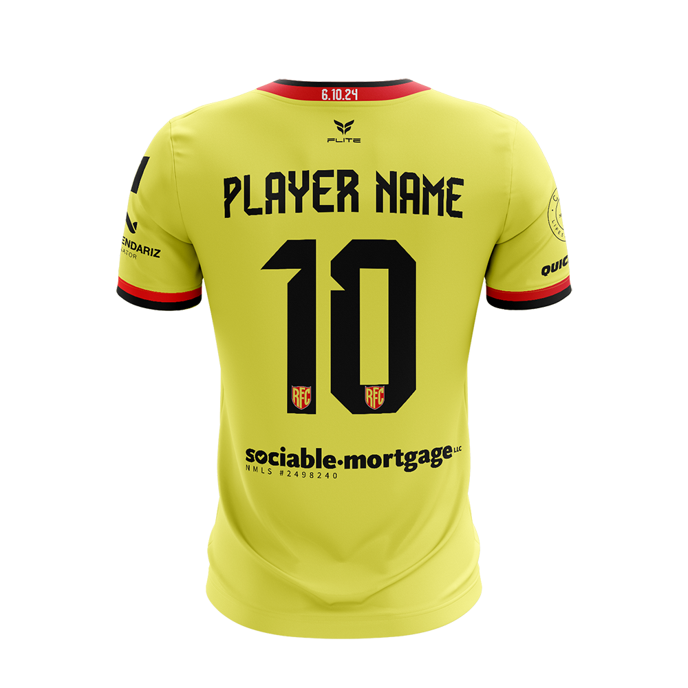 RED FLAMES GAME JERSEY SS (YELLOW)