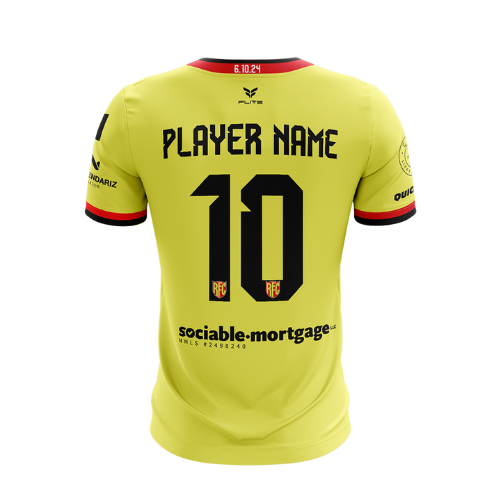 RED FLAMES GAME JERSEY SS (YELLOW)