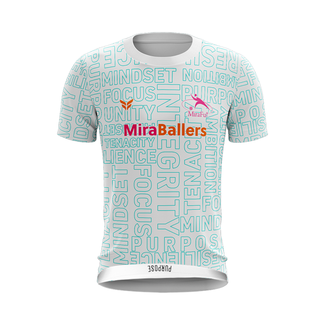 MIRABALLERS PURPOSE TBP PLAYER JERSEY SS (WHITE)