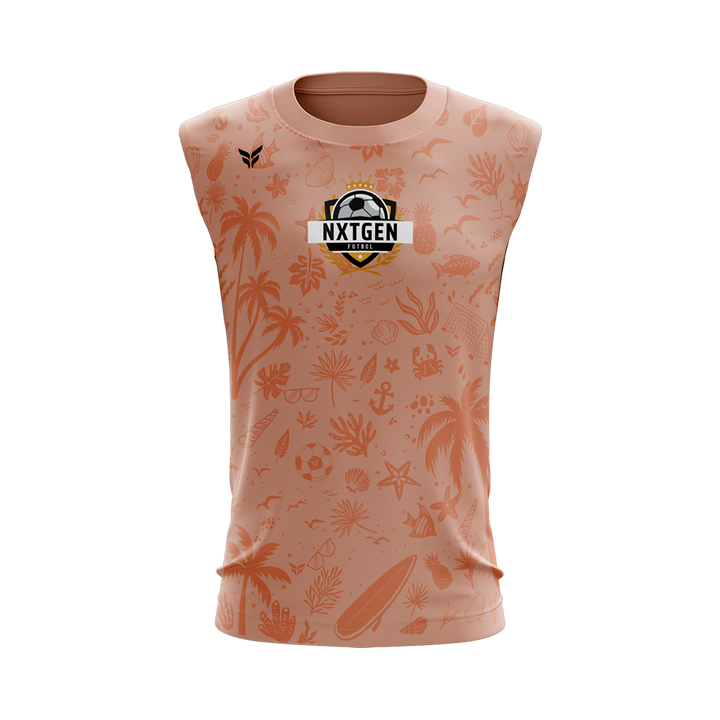 NXTGEN FUTBOL SLEEVELESS TRAINING TOP (ORANGE)