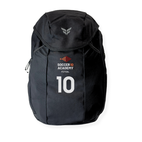 SOCCER IQ TEAM BACKPACK WITH PLAYER NUMBER (BLACK)